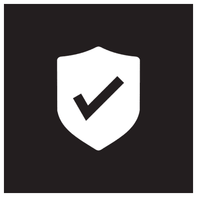 Shield with check mark icon